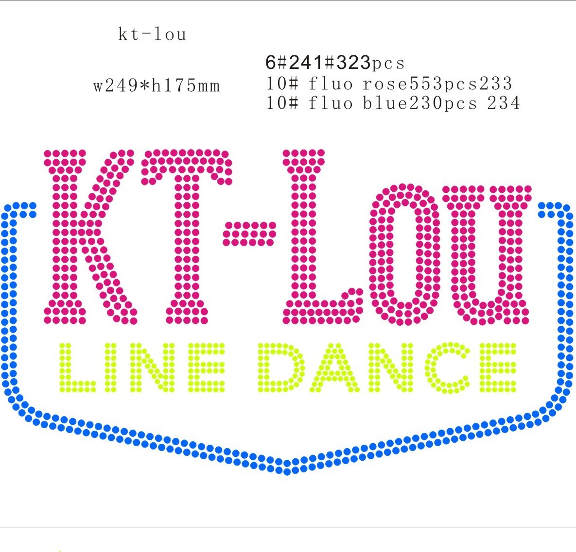 KT-Lou Line Dance rhinestone designs